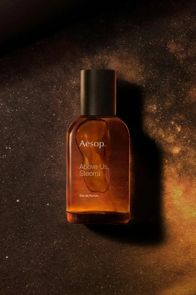 Aēsop lança Above Us, Steorra e transforma o brilho das estrelas em perfume